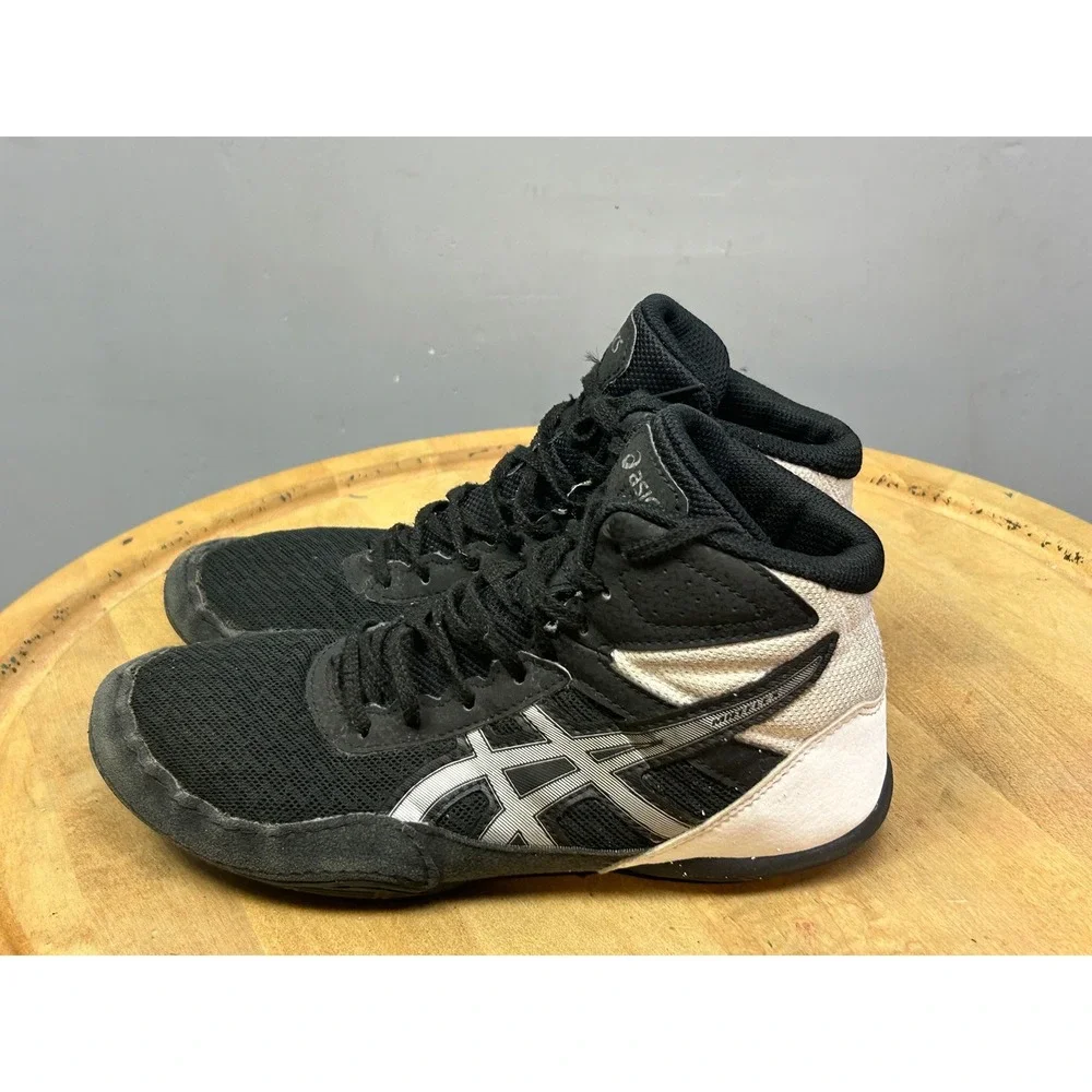 Asics‎ Wrestling Shoes Boys 5 Black Matflex 6 High Top Sneakers 1084A007